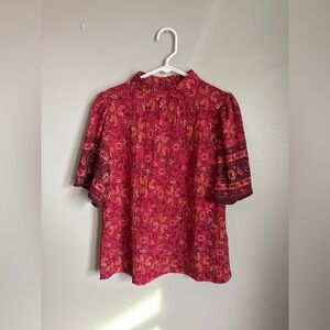 LOFT Women’s Floral Blouse size medium